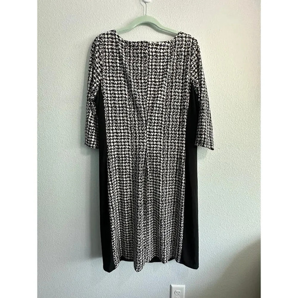 LAUREN RALPH LAUREN Black White Houndstooth Sheath Dress SIZE 18W - Picture 9 of 9